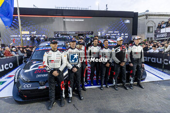 27/09/2024 - ROVANPERA Kalle, Toyota GR Yaris Rally1, portrait, OGIER Sebastien, Toyota GR Yaris Rally1, portrait, EVANS Elfyn, Toyota GR Yaris Rally1, portrait during the Rally Chile 2024, 11th round of the 2024 WRC World Rally Car Championship, from September 26 to 29, 2024 at Concepcion, Chile - AUTO - WRC - RALLY CHILE 2024 - RALLY - MOTORI