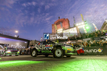 27/09/2024 - 20 SOLBERG Oliver, EDMONDSON Elliott, Skoda Fabia RS Rally2, action during the Rally Chile 2024, 11th round of the 2024 WRC World Rally Car Championship, from September 26 to 29, 2024 at Concepcion, Chile - AUTO - WRC - RALLY CHILE 2024 - RALLY - MOTORI