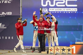 29/09/2024 - ROSSEL Yohan, Citroen C3 Rally2, portrait, GRYAZIN Nikolay, Citroen C3 Rally2, portrait, podium, portrait during the Rally Chile 2024, 11th round of the 2024 WRC World Rally Car Championship, from September 26 to 29, 2024 at Concepcion, Chile - AUTO - WRC - RALLY CHILE 2024 - RALLY - MOTORI