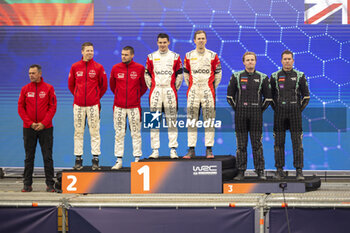 29/09/2024 - ROSSEL Yohan, Citroen C3 Rally2, portrait, GRYAZIN Nikolay, Citroen C3 Rally2, portrait, GREENSMITH Gus, Skoda Fabia RS Rally2, portrait, podium, portrait during the Rally Chile 2024, 11th round of the 2024 WRC World Rally Car Championship, from September 26 to 29, 2024 at Concepcion, Chile - AUTO - WRC - RALLY CHILE 2024 - RALLY - MOTORI