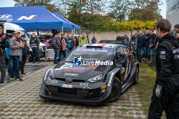 2024-10-17 - Sébastien OGIER(Fra),Vincent LANDAIS(Fra) on a TOYOTA GR Yaris Rally1 HYBRID of a team TOYOTA GAZOO RACING WRT in a service park during WRC Central European Rally 17-20 October 2024 - WRC CENTRAL EUROPEAN RALLY - RALLY - MOTORS