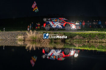 2024-10-17 - Andreas MIKKELSEN(Nor),Torstein ERIKSEN(Nor) on a HYUNDAI i20 N Rally1 HYBRID of a team HYUNDAI SHELL MOBIS WORLD RALLY TEAM during WRC Central European Rally 17-20 October 2024 - WRC CENTRAL EUROPEAN RALLY - RALLY - MOTORS