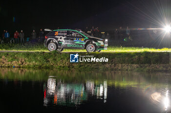 2024-10-17 - Gus GREENSMITH(Gbr),Jonas ANDERSSON(Swe) on a SKODA Fabia RS of a team TOKSPORT WRT during WRC Central European Rally 17-20 October 2024 - WRC CENTRAL EUROPEAN RALLY - RALLY - MOTORS