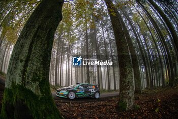 2024-10-18 - Gus GREENSMITH(Gbr),Jonas ANDERSSON(Swe) on a SKODA Fabia RS of a team TOKSPORT WRT during WRC Central European Rally 17-20 October 2024 - WRC CENTRAL EUROPEAN RALLY - RALLY - MOTORS