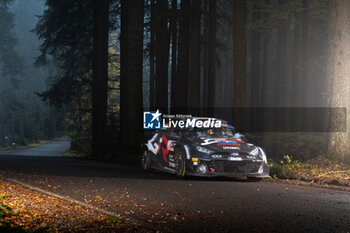 2024-10-18 - Takamoto KATSUTA(Jpn),Aaron JOHNSTON(Irl) on a TOYOTA GR Yaris Rally1 HYBRID of a team TOYOTA GAZOO RACING WRT during WRC Central European Rally 17-20 October 2024 - WRC CENTRAL EUROPEAN RALLY - RALLY - MOTORS