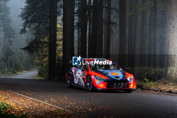 2024-10-18 - Ott TÄNAK(Est),Martin JÄRVEOJA(Est) on a HYUNDAI i20 N Rally1 HYBRID of a team HYUNDAI SHELL MOBIS WORLD RALLY TEAM during WRC Central European Rally 17-20 October 2024 - WRC CENTRAL EUROPEAN RALLY - RALLY - MOTORS