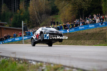 2024-10-19 - Takamoto KATSUTA(Jpn),Aaron JOHNSTON(Irl) on a TOYOTA GR Yaris Rally1 HYBRID of a team TOYOTA GAZOO RACING WRT during WRC Central European Rally 17-20 October 2024 - WRC CENTRAL EUROPEAN RALLY - RALLY - MOTORS