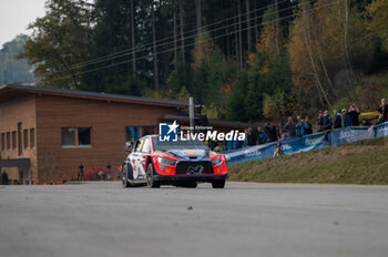 2024-10-19 - Thierry NEUVILLE(Bel),Martijn WYDAEGHE(Bel) on a HYUNDAI i20 N Rally1 HYBRID of a team HYUNDAI SHELL MOBIS WORLD RALLY TEAM during WRC Central European Rally 17-20 October 2024 - WRC CENTRAL EUROPEAN RALLY - RALLY - MOTORS