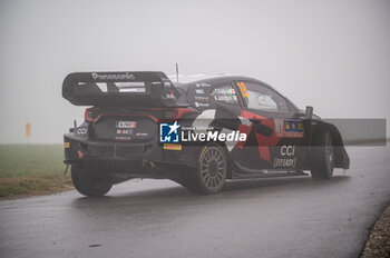 2024-10-19 - Takamoto KATSUTA(Jpn),Aaron JOHNSTON(Irl) on a TOYOTA GR Yaris Rally1 HYBRID of a team TOYOTA GAZOO RACING WRT during WRC Central European Rally 17-20 October 2024 - WRC CENTRAL EUROPEAN RALLY - RALLY - MOTORS