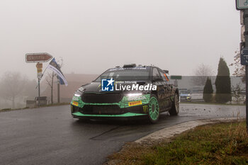 2024-10-19 - Oliver SOLBERG(Swe),Elliott EDMONDSON(Gbr) on a SKODA Fabia RS of a team TOKSPORT WRT 2 during WRC Central European Rally 17-20 October 2024 - WRC CENTRAL EUROPEAN RALLY - RALLY - MOTORS