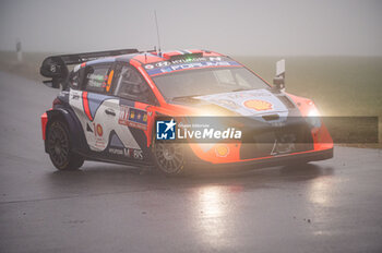 2024-10-19 - Andreas MIKKELSEN(Nor),Torstein ERIKSEN(Nor) on a HYUNDAI i20 N Rally1 HYBRID of a team HYUNDAI SHELL MOBIS WORLD RALLY TEAM during WRC Central European Rally 17-20 October 2024 - WRC CENTRAL EUROPEAN RALLY - RALLY - MOTORS