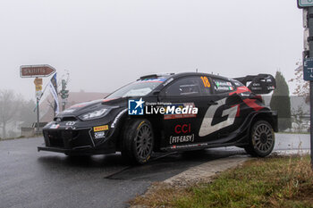 2024-10-19 - Takamoto KATSUTA(Jpn),Aaron JOHNSTON(Irl) on a TOYOTA GR Yaris Rally1 HYBRID of a team TOYOTA GAZOO RACING WRT during WRC Central European Rally 17-20 October 2024 - WRC CENTRAL EUROPEAN RALLY - RALLY - MOTORS