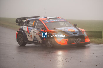 2024-10-19 - Ott TÄNAK(Est),Martin JÄRVEOJA(Est) on a HYUNDAI i20 N Rally1 HYBRID of a team HYUNDAI SHELL MOBIS WORLD RALLY TEAM during WRC Central European Rally 17-20 October 2024 - WRC CENTRAL EUROPEAN RALLY - RALLY - MOTORS