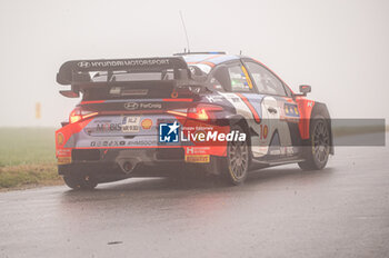 2024-10-19 - Ott TÄNAK(Est),Martin JÄRVEOJA(Est) on a HYUNDAI i20 N Rally1 HYBRID of a team HYUNDAI SHELL MOBIS WORLD RALLY TEAM during WRC Central European Rally 17-20 October 2024 - WRC CENTRAL EUROPEAN RALLY - RALLY - MOTORS