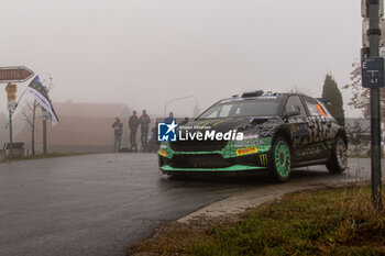 2024-10-19 - Oliver SOLBERG(Swe),Elliott EDMONDSON(Gbr) on a SKODA Fabia RS of a team TOKSPORT WRT 2 during WRC Central European Rally 17-20 October 2024 - WRC CENTRAL EUROPEAN RALLY - RALLY - MOTORS