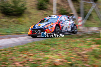 2024-10-20 - Ott TÄNAK(Est),Martin JÄRVEOJA(Est) on a HYUNDAI i20 N Rally1 HYBRID of a team HYUNDAI SHELL MOBIS WORLD RALLY TEAM during WRC Central European Rally 17-20 October 2024 - WRC CENTRAL EUROPEAN RALLY - RALLY - MOTORS