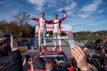 2024-10-20 - Nikolay GRYAZIN(Bgr)Konstantin ALEKSANDROV(Ana) on a CITROEN C3 of a team DG SPORT COMPETITION celebrate the victory of WRC2 during WRC Central European Rally 17-20 October 2024 - WRC CENTRAL EUROPEAN RALLY - RALLY - MOTORS