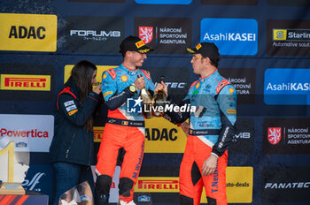 2024-10-20 - Thierry NEUVILLE(Bel),Martijn WYDAEGHE(Bel) celebrate a podium of WRC Central European Rally 17-20 October 2024 - WRC CENTRAL EUROPEAN RALLY - RALLY - MOTORS