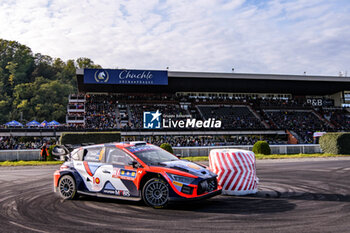 17/10/2024 - Driver Ott Tanak And Co-Driver Martin Jarveoja Of The Hyundai Shell Mobis World Rally Team, Hyundaii20 N Rally1 Hybrid,They Face 1st The Day Of The Race During,Fia World Rally Championship Wrc Central European Rally 2024 17 Oct, Bad Griesbach, Germany -   FIA WORLD RALLY CHAMPIONSHIP WRC CENTRAL EUROPEAN RALLY 2024  - RALLY - MOTORI