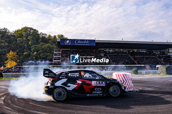 17/10/2024 - Driver Takamoto Katsuta And Co-DriverAaron Johnston Of Team Toyota Gazoo Racing Wrt, Toyota Gr Yaris Rally1 Hybrid,They Face 1st The Day Of The Race During,Fia World Rally Championship Wrc Central European Rally 2024 17 Oct, Bad Griesbach, Germany -   FIA WORLD RALLY CHAMPIONSHIP WRC CENTRAL EUROPEAN RALLY 2024  - RALLY - MOTORI