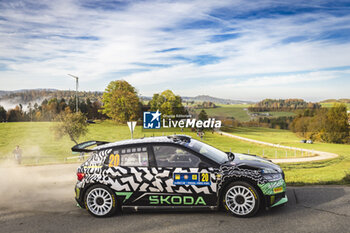 2024-10-20 - 20 SOLBERG Oliver, EDMONDSON Elliott, Skoda Fabia RS Rally2, action during the Central European Rally 2024, 12th round of the 2024 WRC World Rally Car Championship, from October 17 to 20, 2024 at Bad Griesbach, Germany - AUTO - WRC - CENTRAL EUROPEAN RALLY 2024 - RALLY - MOTORS