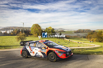 2024-10-20 - 09 MIKKELSEN Andreas, ERIKSEN Torstein, Hyundai I20 Rally1, action during the Central European Rally 2024, 12th round of the 2024 WRC World Rally Car Championship, from October 17 to 20, 2024 at Bad Griesbach, Germany - AUTO - WRC - CENTRAL EUROPEAN RALLY 2024 - RALLY - MOTORS