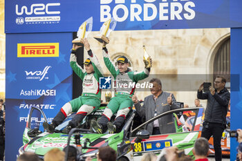 2024-10-20 - 38 CHATILLON Matteo, CORNUAU Maxence, Renault Clio Rally3, podium, portrait during the Central European Rally 2024, 12th round of the 2024 WRC World Rally Car Championship, from October 17 to 20, 2024 at Bad Griesbach, Germany - AUTO - WRC - CENTRAL EUROPEAN RALLY 2024 - RALLY - MOTORS