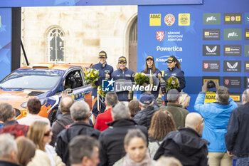 2024-10-20 - 48 SCHÖNBORN Claire, HAIN Jara, Ford Fiesta Rally3, podium, portrait during the Central European Rally 2024, 12th round of the 2024 WRC World Rally Car Championship, from October 17 to 20, 2024 at Bad Griesbach, Germany - AUTO - WRC - CENTRAL EUROPEAN RALLY 2024 - RALLY - MOTORS