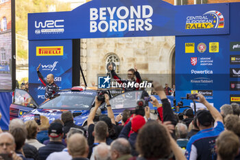 2024-10-20 - 29 MARCZYK Miko, GOSPODARCZYK Szymon, Skoda Fabia RS Rally2, podium, portrait during the Central European Rally 2024, 12th round of the 2024 WRC World Rally Car Championship, from October 17 to 20, 2024 at Bad Griesbach, Germany - AUTO - WRC - CENTRAL EUROPEAN RALLY 2024 - RALLY - MOTORS