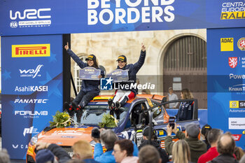 2024-10-20 - 48 SCHÖNBORN Claire, HAIN Jara, Ford Fiesta Rally3, podium, portrait during the Central European Rally 2024, 12th round of the 2024 WRC World Rally Car Championship, from October 17 to 20, 2024 at Bad Griesbach, Germany - AUTO - WRC - CENTRAL EUROPEAN RALLY 2024 - RALLY - MOTORS