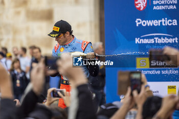 2024-10-20 - NEUVILLE Thierry, Hyundai I20 Rally1, portrait, podium, portrait during the Central European Rally 2024, 12th round of the 2024 WRC World Rally Car Championship, from October 17 to 20, 2024 at Bad Griesbach, Germany - AUTO - WRC - CENTRAL EUROPEAN RALLY 2024 - RALLY - MOTORS