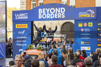 2024-10-20 - 48 SCHÖNBORN Claire, HAIN Jara, Ford Fiesta Rally3, podium, portrait during the Central European Rally 2024, 12th round of the 2024 WRC World Rally Car Championship, from October 17 to 20, 2024 at Bad Griesbach, Germany - AUTO - WRC - CENTRAL EUROPEAN RALLY 2024 - RALLY - MOTORS