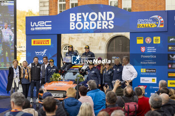 2024-10-20 - 48 SCHÖNBORN Claire, HAIN Jara, Ford Fiesta Rally3, podium, portrait during the Central European Rally 2024, 12th round of the 2024 WRC World Rally Car Championship, from October 17 to 20, 2024 at Bad Griesbach, Germany - AUTO - WRC - CENTRAL EUROPEAN RALLY 2024 - RALLY - MOTORS