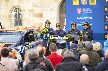 2024-10-20 - 48 SCHÖNBORN Claire, HAIN Jara, Ford Fiesta Rally3, podium, portrait during the Central European Rally 2024, 12th round of the 2024 WRC World Rally Car Championship, from October 17 to 20, 2024 at Bad Griesbach, Germany - AUTO - WRC - CENTRAL EUROPEAN RALLY 2024 - RALLY - MOTORS