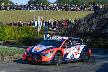 2024-11-21 - Driver Ott Tanak And Co-Driver Martin Jarveoja Of The Hyundai Shell Mobis World Rally Team, Hyundaii20 N Rally1 Hybrid ,They Face In Shakedown,During Fia World Rally Championship Wrc FORUM8 Rally Japan 2024 19 November, Okazaki Japan - FIA WORLD RALLY CHAMPIONSHIP  WRC FORUM8 RALLY JAPAN 2024  - RALLY - MOTORS