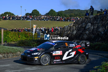 2024-11-21 - Driver Takamoto Katsuta And Co-DriverAaron Johnston Of Team Toyota Gazoo Racing Wrt, Toyota Gr Yaris Rally1 Hybrid,They Face In Shakedown,During Fia World Rally Championship Wrc FORUM8 Rally Japan 2024 19 November, Okazaki Japan - FIA WORLD RALLY CHAMPIONSHIP  WRC FORUM8 RALLY JAPAN 2024  - RALLY - MOTORS