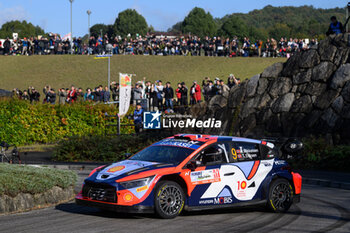 2024-11-21 - Driver Andreas Mikkelsen And Co-Driver Torstein Eriksen Of The Team Hyundai Shell Mobis World Rally Team,Hyundaii20 N Rally1 Hybrid ,They Face In Shakedown,During Fia World Rally Championship Wrc FORUM8 Rally Japan 2024 19 November, Okazaki Japan - FIA WORLD RALLY CHAMPIONSHIP  WRC FORUM8 RALLY JAPAN 2024  - RALLY - MOTORS