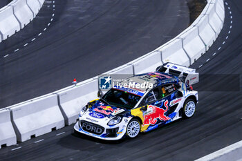 2024-11-21 - Driver Adrien Fourmaux And Co-Driver Alexandre Coria Of The Team M-Sport Ford World Rally Team Ford Puma Rally1 Hybrid,They Face Ss1 Toyota Stadium,During Fia World Rally Championship Wrc FORUM8 Rally Japan 2024 19 November, Okazaki Japan - FIA WORLD RALLY CHAMPIONSHIP  WRC FORUM8 RALLY JAPAN 2024  - RALLY - MOTORS