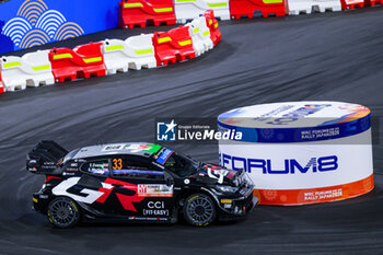 2024-11-21 - Driver Elfyn Evans And Co-Driver Scott Martin Of The Team Toyota Gazoo Racing Wrt, Toyota Gr Yaris Rally1 Hybrid ,They Face Ss1 Toyota Stadium,During Fia World Rally Championship Wrc FORUM8 Rally Japan 2024 19 November, Okazaki Japan - FIA WORLD RALLY CHAMPIONSHIP  WRC FORUM8 RALLY JAPAN 2024  - RALLY - MOTORS