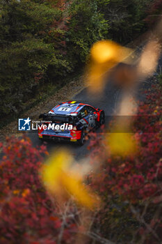 2024-11-23 - 11 NEUVILLE Thierry, WYDAEGHE Martijn, Hyundai I20 Rally1, action during the Rally Japan 2024, 13th round of the 2024 WRC World Rally Car Championship, from November 21 to 24, 2024 at Toyota, Aichi, Japan - AUTO - WRC - RALLY JAPAN 2024 - RALLY - MOTORS