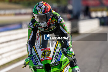 2024-06-16 - Axel Bassani (ITA) Kawasaki ZX-10RR, Kawasaki Racing Team WorldSBK during FIM Superbike World Championship Pirelli Emilia-Romagna Round at Misano World Circuit, Misano Adriatico, Italy on June 16, 2024 - ROUND 04 EMILIA-ROMAGNA ROUND - SUPERPOLERACE AND RACE 2 - SUPERBIKE - MOTORS