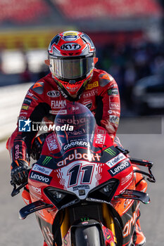 2024-06-16 - Nicolo Bulega (ITA) Ducati Panigale V4R, Aruba.It Racing - Ducati during FIM Superbike World Championship Pirelli 
Emilia-Romagna Round at Misano World Circuit, Misano Adriatico, Italy on June 16, 2024 - ROUND 04 EMILIA-ROMAGNA ROUND - SUPERPOLERACE AND RACE 2 - SUPERBIKE - MOTORS