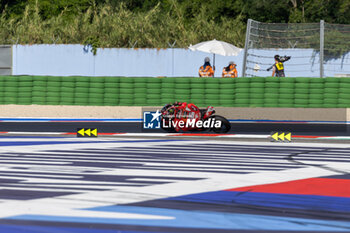 2024-06-16 - Nicolo Bulega (ITA) Ducati Panigale V4R, Aruba.It Racing - Ducati during FIM Superbike World Championship Pirelli 
Emilia-Romagna Round at Misano World Circuit, Misano Adriatico, Italy on June 16, 2024 - ROUND 04 EMILIA-ROMAGNA ROUND - SUPERPOLERACE AND RACE 2 - SUPERBIKE - MOTORS