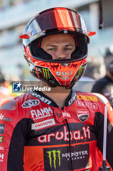 2024-06-16 - Nicolo Bulega (ITA) Ducati Panigale V4R, Aruba.It Racing - Ducati during FIM Superbike World Championship Pirelli 
Emilia-Romagna Round at Misano World Circuit, Misano Adriatico, Italy on June 16, 2024 - ROUND 04 EMILIA-ROMAGNA ROUND - SUPERPOLERACE AND RACE 2 - SUPERBIKE - MOTORS