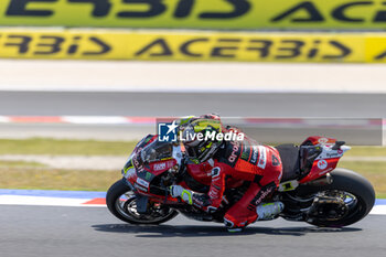 2024-06-16 - Alvaro Bautista (ESP) Ducati Panigale V4R, Aruba.It Racing - Ducati during FIM Superbike World Championship Pirelli 
Emilia-Romagna Round at Misano World Circuit, Misano Adriatico, Italy on June 16, 2024 - ROUND 04 EMILIA-ROMAGNA ROUND - SUPERPOLERACE AND RACE 2 - SUPERBIKE - MOTORS