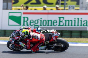 2024-06-16 - Alvaro Bautista (ESP) Ducati Panigale V4R, Aruba.It Racing - Ducati during FIM Superbike World Championship Pirelli 
Emilia-Romagna Round at Misano World Circuit, Misano Adriatico, Italy on June 16, 2024 - ROUND 04 EMILIA-ROMAGNA ROUND - SUPERPOLERACE AND RACE 2 - SUPERBIKE - MOTORS