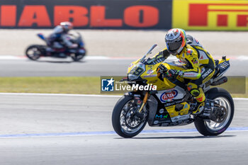 2024-06-16 - Andrea Iannone (ITA) Ducati Panigale V4R, Team Go Eleven during FIM Superbike World Championship Pirelli 
Emilia-Romagna Round at Misano World Circuit, Misano Adriatico, Italy on June 16, 2024 - ROUND 04 EMILIA-ROMAGNA ROUND - SUPERPOLERACE AND RACE 2 - SUPERBIKE - MOTORS