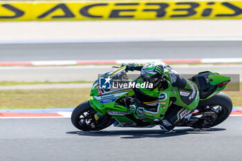 2024-06-16 - Alex Lowes (GBR) Kawasaki ZX-10RR, Kawasaki Racing Team WorldSBK during FIM Superbike World Championship Pirelli Emilia-Romagna Round at Misano World Circuit, Misano Adriatico, Italy on June 16, 2024 - ROUND 04 EMILIA-ROMAGNA ROUND - SUPERPOLERACE AND RACE 2 - SUPERBIKE - MOTORS