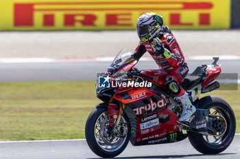 2024-06-16 - Alvaro Bautista (ESP) Ducati Panigale V4R, Aruba.It Racing - Ducati during FIM Superbike World Championship Pirelli 
Emilia-Romagna Round at Misano World Circuit, Misano Adriatico, Italy on June 16, 2024 - ROUND 04 EMILIA-ROMAGNA ROUND - SUPERPOLERACE AND RACE 2 - SUPERBIKE - MOTORS