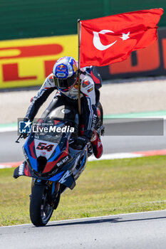 2024-06-16 - Toprak Razgatlioglu (TUR) BMW M 1000 RR, Rokit BMW Motorrad WorldSBK Team during FIM Superbike World Championship Pirelli Emilia-Romagna Round at Misano World Circuit, Misano Adriatico, Italy on June 16, 2024 - ROUND 04 EMILIA-ROMAGNA ROUND - SUPERPOLERACE AND RACE 2 - SUPERBIKE - MOTORS